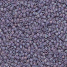 Miyuki delica Beads 11/0 - Matted transparent light amethyst ab DB-870